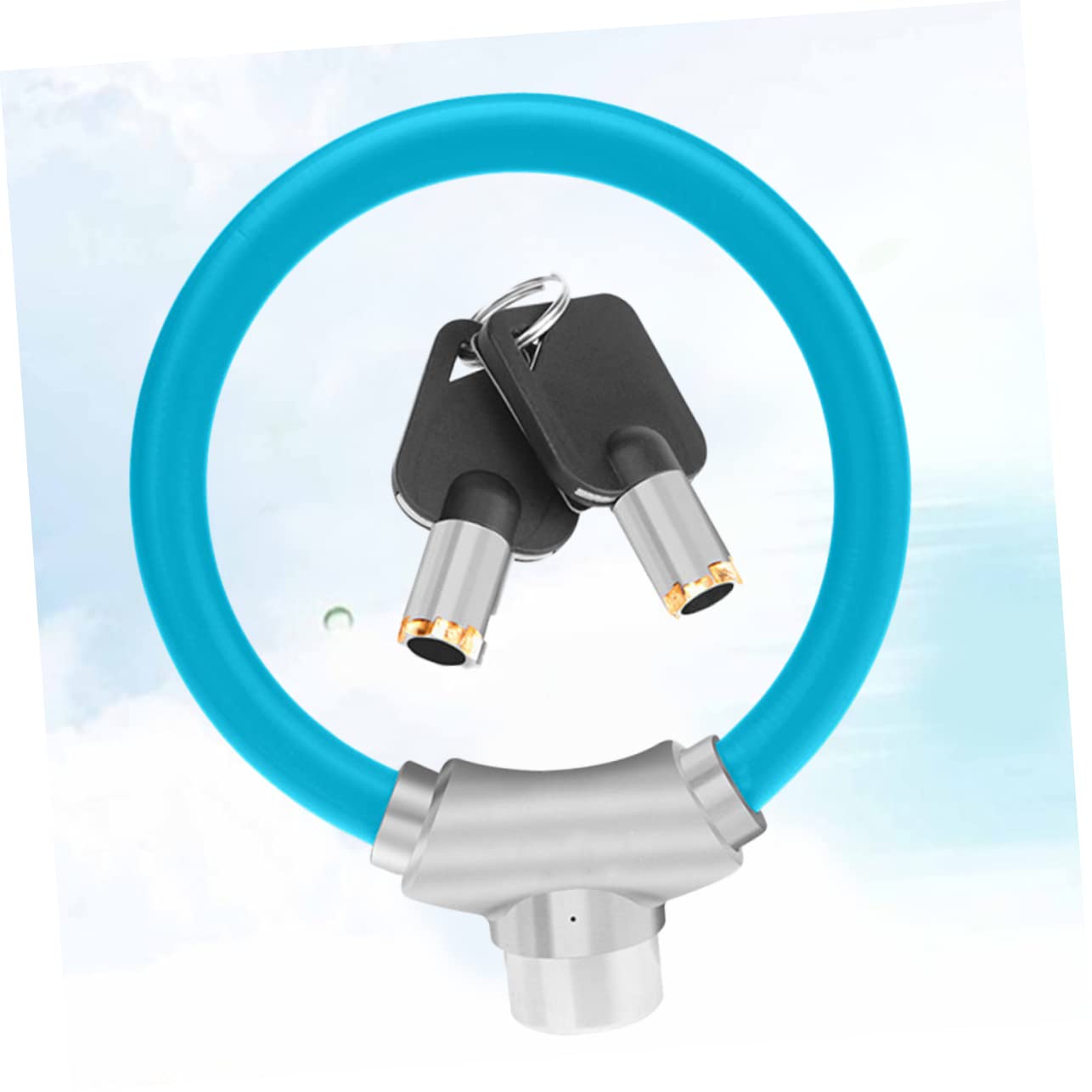TOYANDONA Cerrojo De Cable Para Bicicleta Candado De Anillo Antirrobo Accesorios Para Ciclismo Color Azul