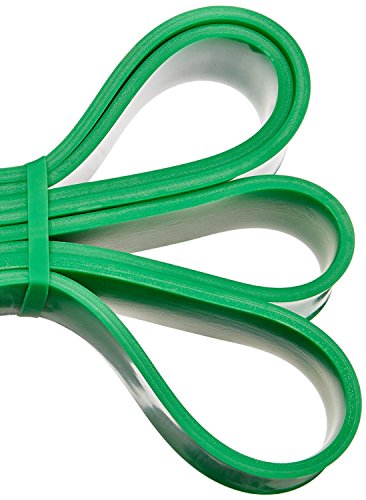 Image of Amazon Basics Resistance Pull Up Band for Pull Up Assistance, Muscle Training, Body Stretching and Home Workouts, 1-3 /4 Inches, 50 to 125 Pounds, Green