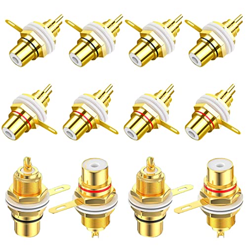 RCA plug hembra jack socket conector chasis amplificador adaptador soldadura para audio lkelyonewy