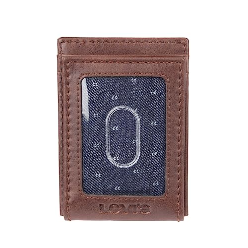 Levi's Men's RFID Magnetic Money Clip Front Pocket Wallet With ID Window, Credit Card Slots4