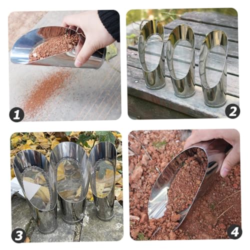 Pala de Jardín de Acero Inoxidable con Tamiz, Herramienta Manual miniatura 6