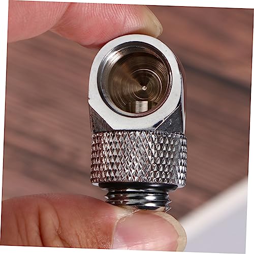 Adaptador de latón resistente SHINEOFI con acabado plata para refrigeración de PC 6