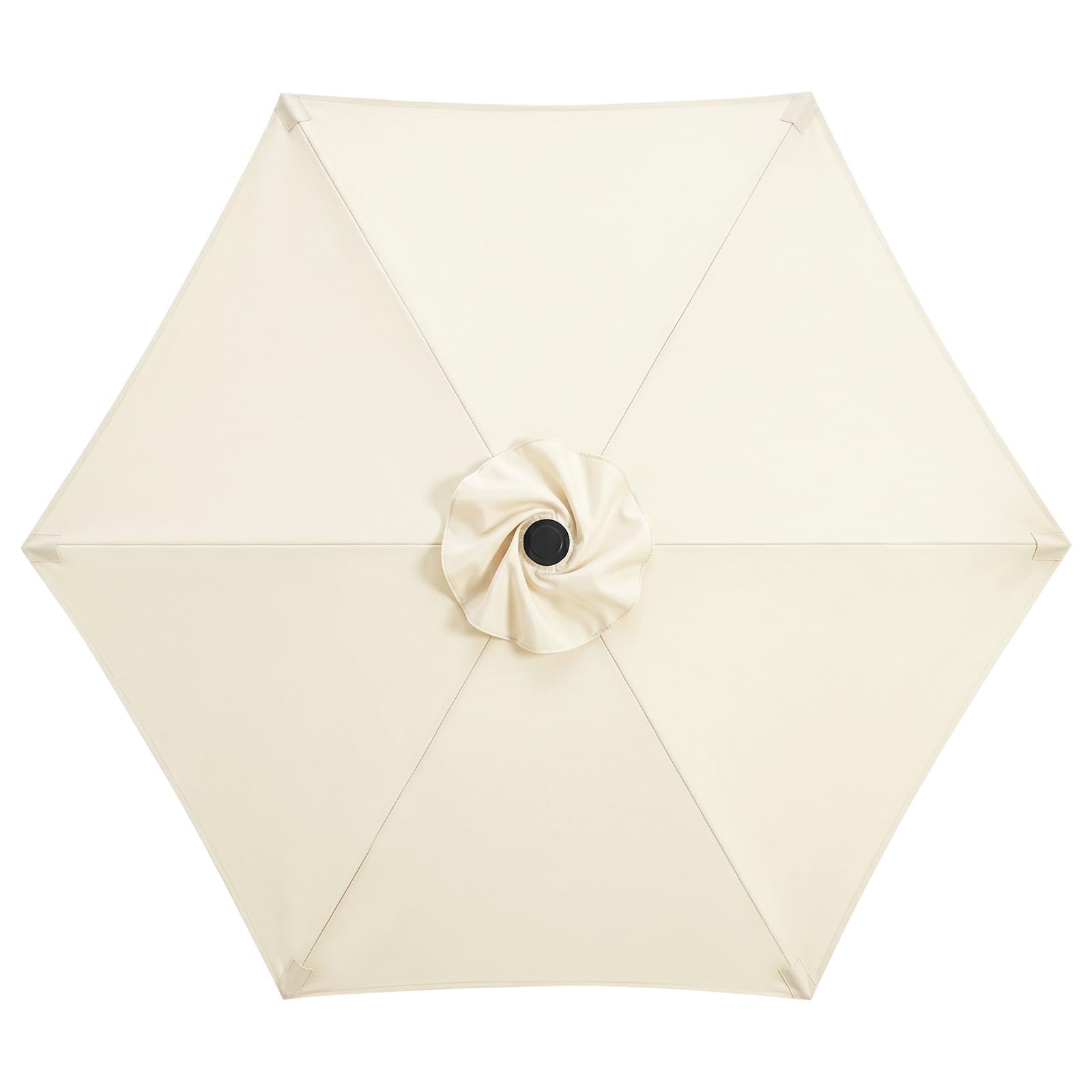 AOOSA Replacement Parasol Fabric Cover, Off-White, 2 m / 6 Ribs