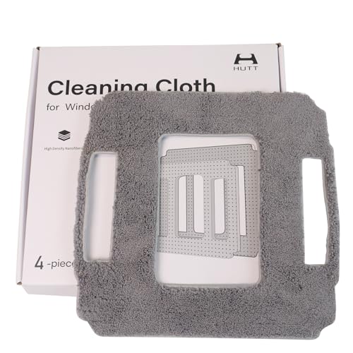 Image of HUTT A1 Window Cleaning Robot - Original Cleaning Pad, Cloth, and Rags - Includes 4 Pieces in One Box