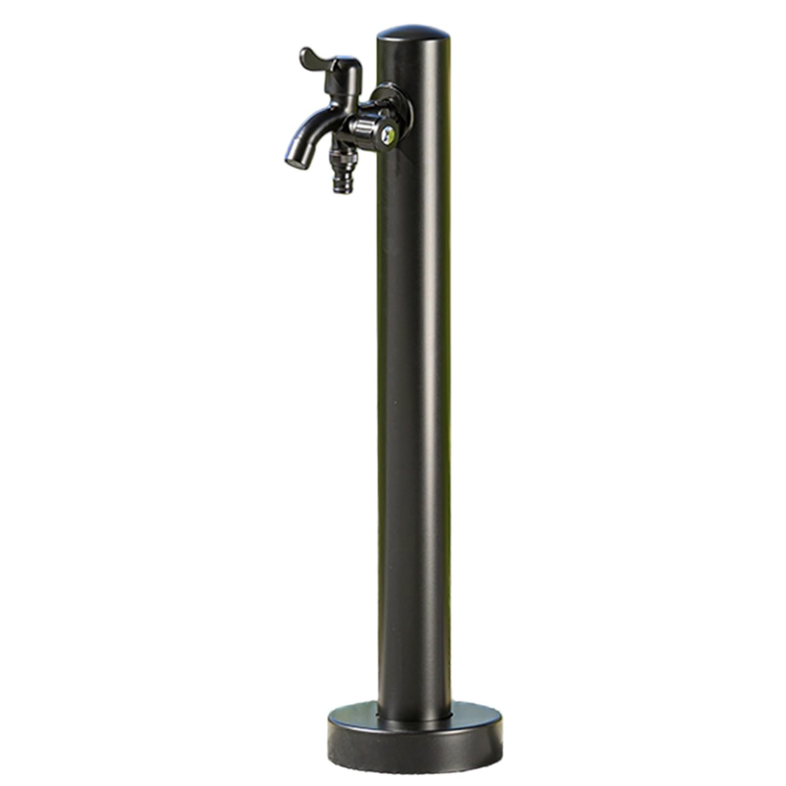 SXYCKRUI Stainless Steel Garden Water Column, Vertical Garden Water Column, Cylindrical Yard Hydrant with Double Faucet for Irrigation Washing(60 * 6cm/24 * 2.4in)