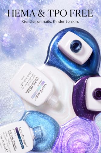 Image of AZUREBEAUTY HEMA-Free 15ML Blue Gel Polish Set, 6 Icy Winter Colors