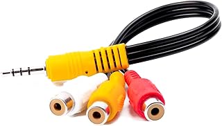 Video AV Component Adapter Cable Replacement for Samsung TV, 3 RCA to AV Input Adapter Cable for Samsung TV, for LG TV AV Cable Cord Replacement