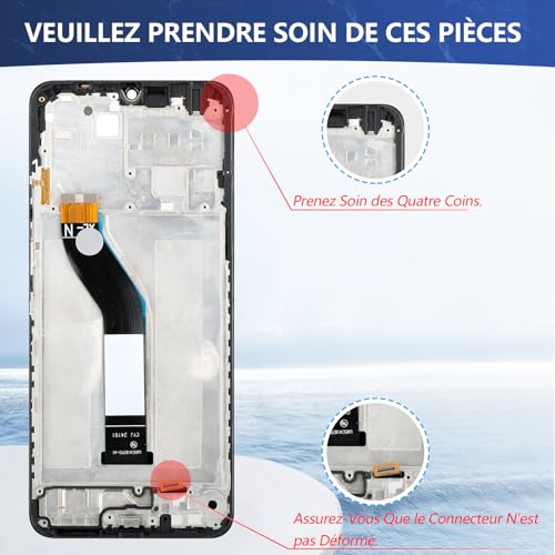 Corriger bug affichage Redmi 14C 4G grâce à cet écran LCD tactile avec châssis - 6