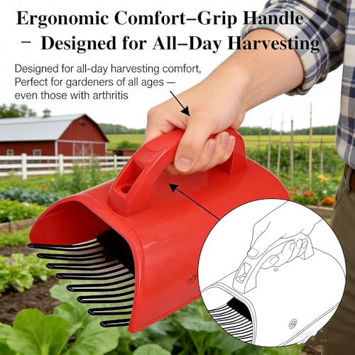 Herramienta cosechadora de manzanilla de acero inoxidable ergonómica miniatura 3