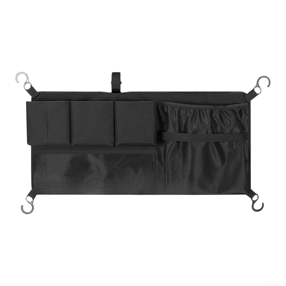 Camping Wagon Side Storage Mesh Bag for Outdoor Picnic Cart