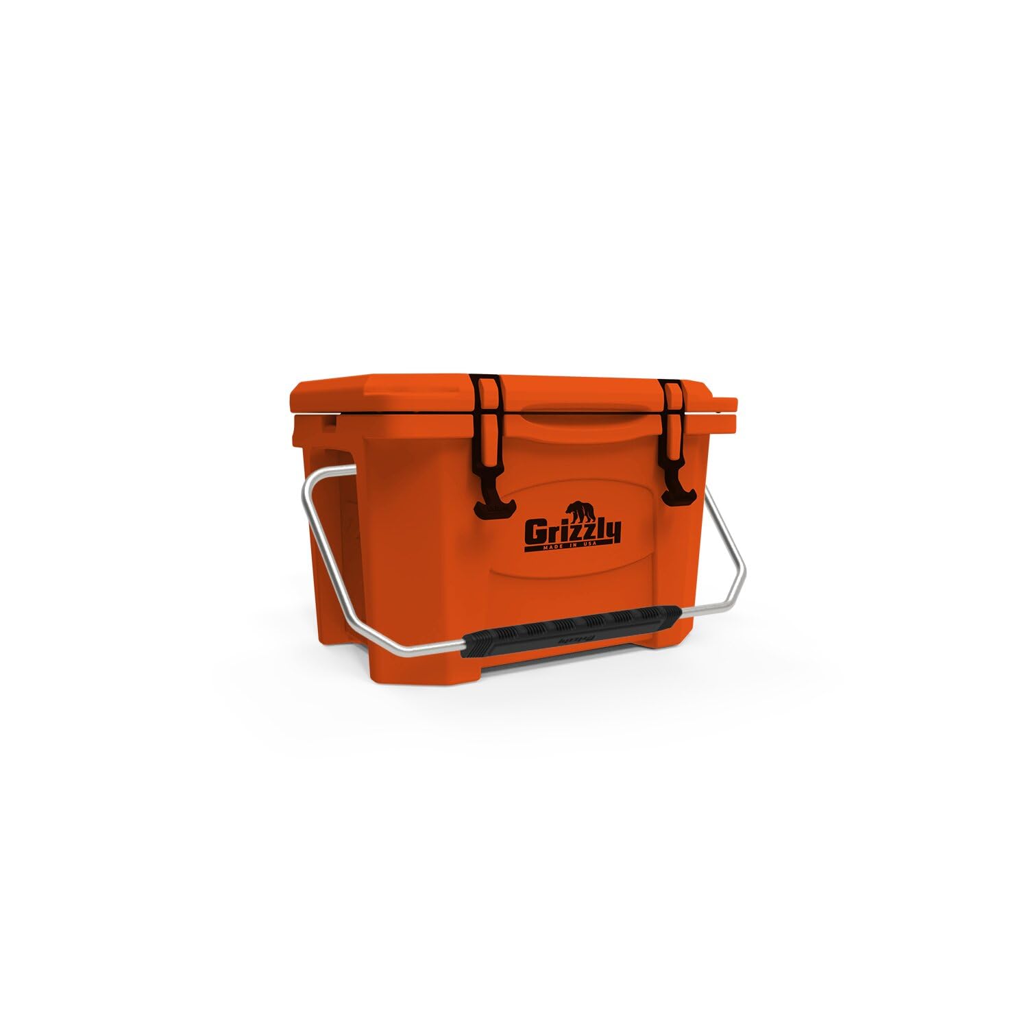 Grizzly 20 Cooler, skrzynia na lód, trwała, formowana rotacyjnie, izolowana, wyprodukowana w USA, na całe życie, na plażę, łódź, kemping, wędkowanie, polowanie, G20, pomarańczowa