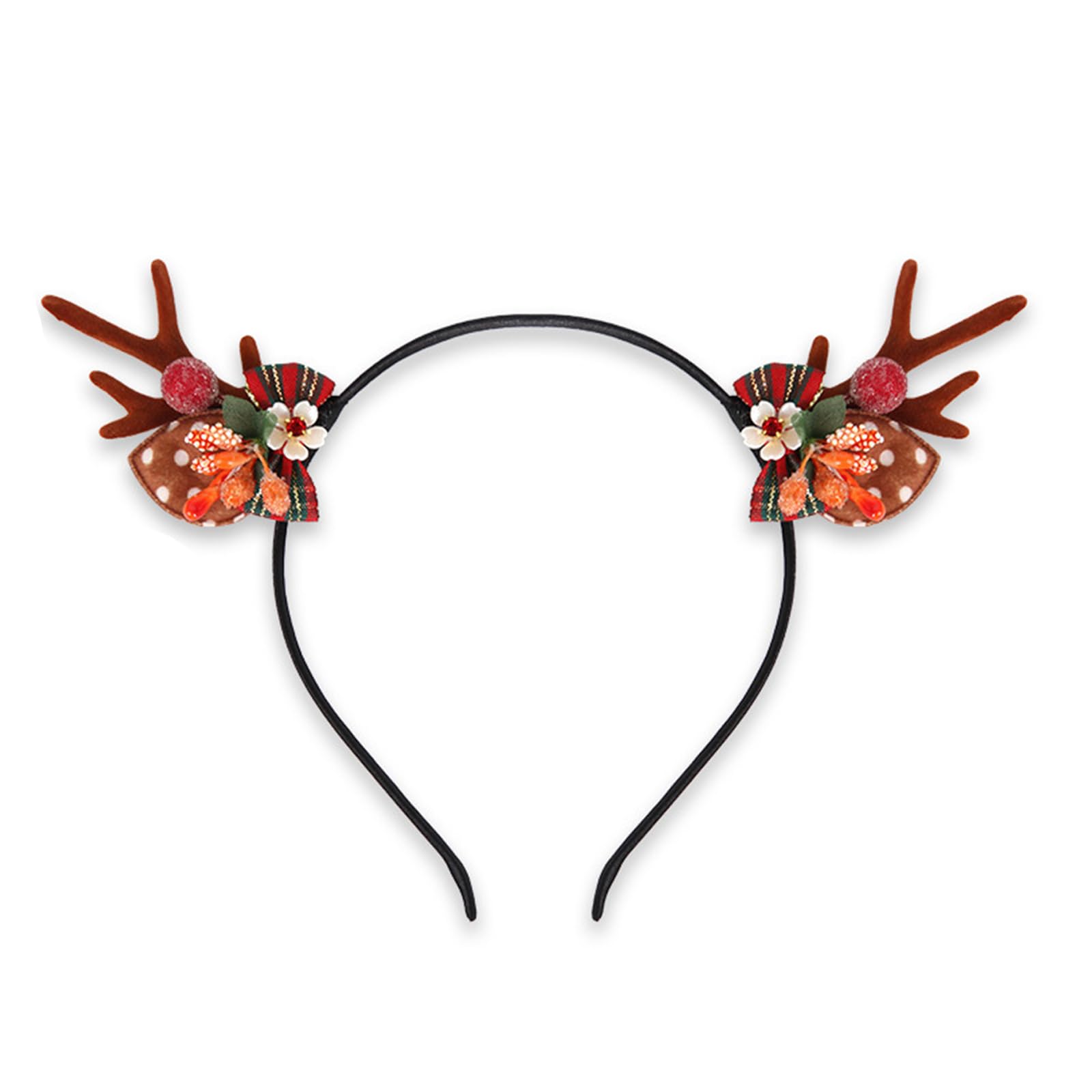 MICFENY Reindeers Antlers Headpiece For Adults Festives Costume Parties Decorations Comfortable Wear