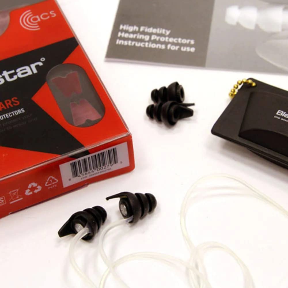 Blackstar ACS Tapones para los oídos con protección auditiva con filtro HiFi para durmientes, músicos, trabajadores, atenuación de ruido de 19dB con estuche de transporte