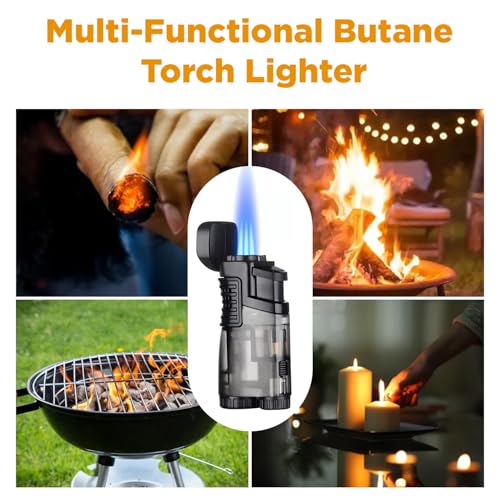 Encendedor Recargable de Soplete Triple Llama Butano miniatura 7