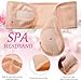 Hoteam 30 Pack Spa Headband Facial Esthetician Hair Wrap for Women Adjustable Makeup Sports Shower Stretch Towel with Tape(Light Pink)