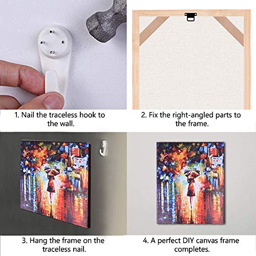 Canvas Stretcher Bars 16X20 Inch, Wood Canvas Frame Kit, Easy To Assemble Canvas Stretching System, Gallery Wrap Oil Frame Kits Canvas Wood Stretcher Bars- For Oil Paintings, Prints, Posters #TOP3