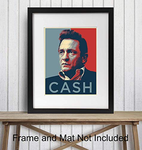 Johnny Cash 8x10 Wall Art Poster - Contemporary Art Print - Gift for Country Music, Nashville Fans - Unframed Picture Photo - Image 3