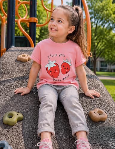 Image of Toddler Girls T-Shirt Short Sleeve Cartoon Graphic Tee 2-6T