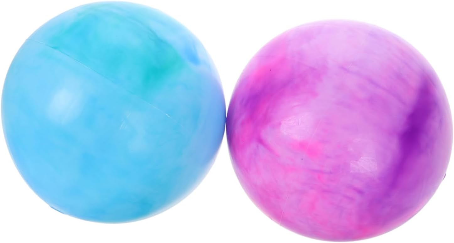 YARNOW 2Pcs Inflatable Beach Ball Workout Ball for Pool Games Party Decorations Yoga and Activities Fun Summer Accessory for Adults