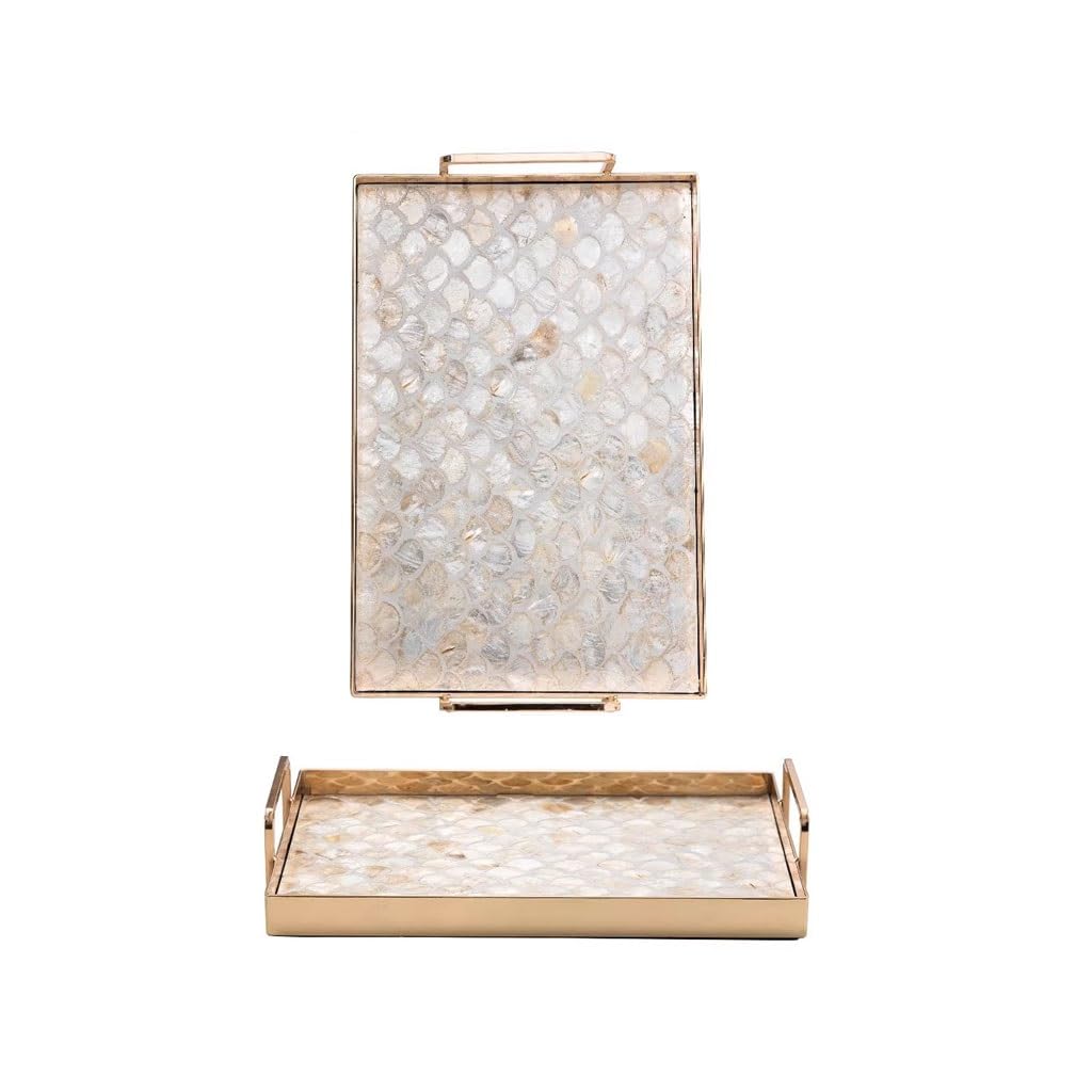 Tray Decor Home Desktop Shell Storage Tray High-end Decorative Fruit Plate Food Tray