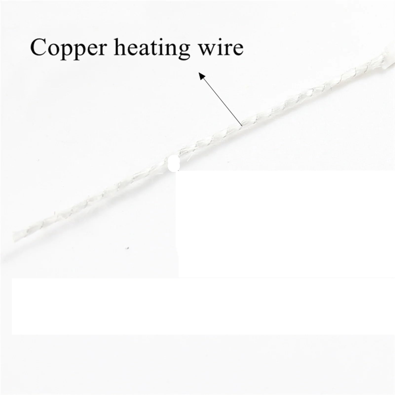 Cable calefactor de silicona de 30M, Cable calefactor eléctrico de cobre y caucho de 2mm de diámetro, 5V a 380V,(12V)