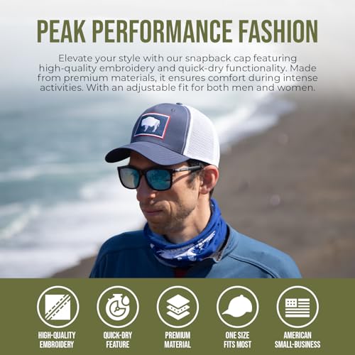 Image of International Tie State Hat for Men and Women, Adjustable Snapback Trucker Baseball Cap with Embroidered Patch