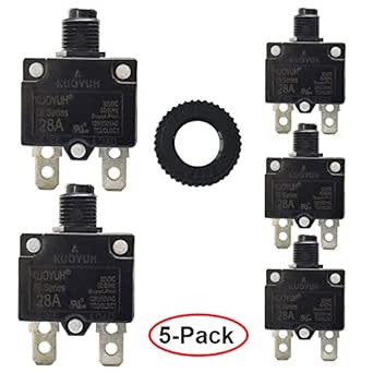 KUOYUH Circuit Breaker 88 Series 10A 125/250VAC 32VDC-50VDC - Foto 5