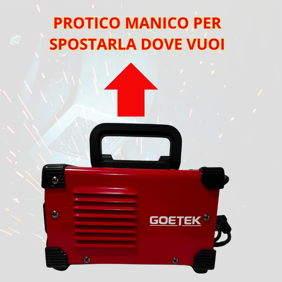 Saldatrice Inverter Mini MMA 400A Ultra Compatta | IGBT DC, VRD, Display LED, Saldatura a Elettrodo e Lift TIG, Portatile e Potente