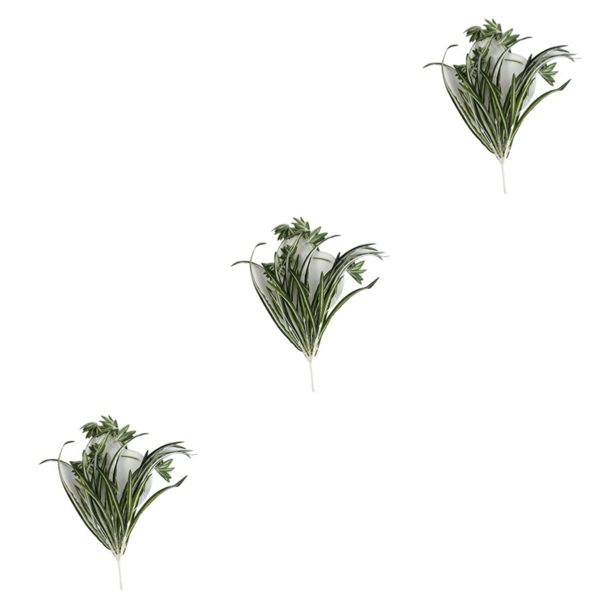 YARNOW 6pezzi Piante Sospese Artificiali Plastica Con Foglie Di Chlorophytum Per Decorazione Casa Ufficio e Feste Di Design Realistico Per Vasi e Ceste Appese