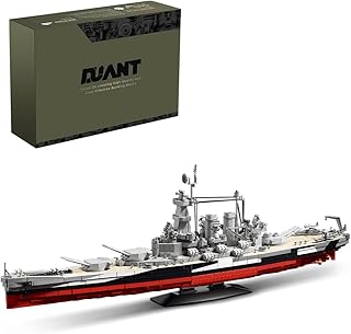 USS North Carolina (BB-55) Battleship Building Kit, WW2 US Navy High-Speed Battleship, a Toy Gift Warship for Military Enthusiasts and Adults (39106)