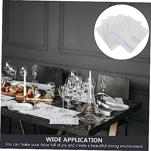 TOGEVAL 10 Stuks Tafelmat Baby Vloer Speelkleed Wegwerp Placemats Voor Peuters Peuter Placemats Voor Eettafel Eettafel Matten Kinderen Reizen Placemats Tafel Placemats Ingrediënten Baby - Afbeelding 3