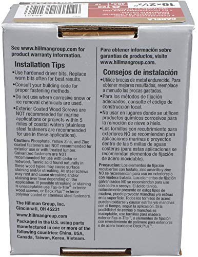 Deck Plus Tan Star-Drive Composite Deck Screws #10 x 2-1/2", 75 Pack miniatura 4