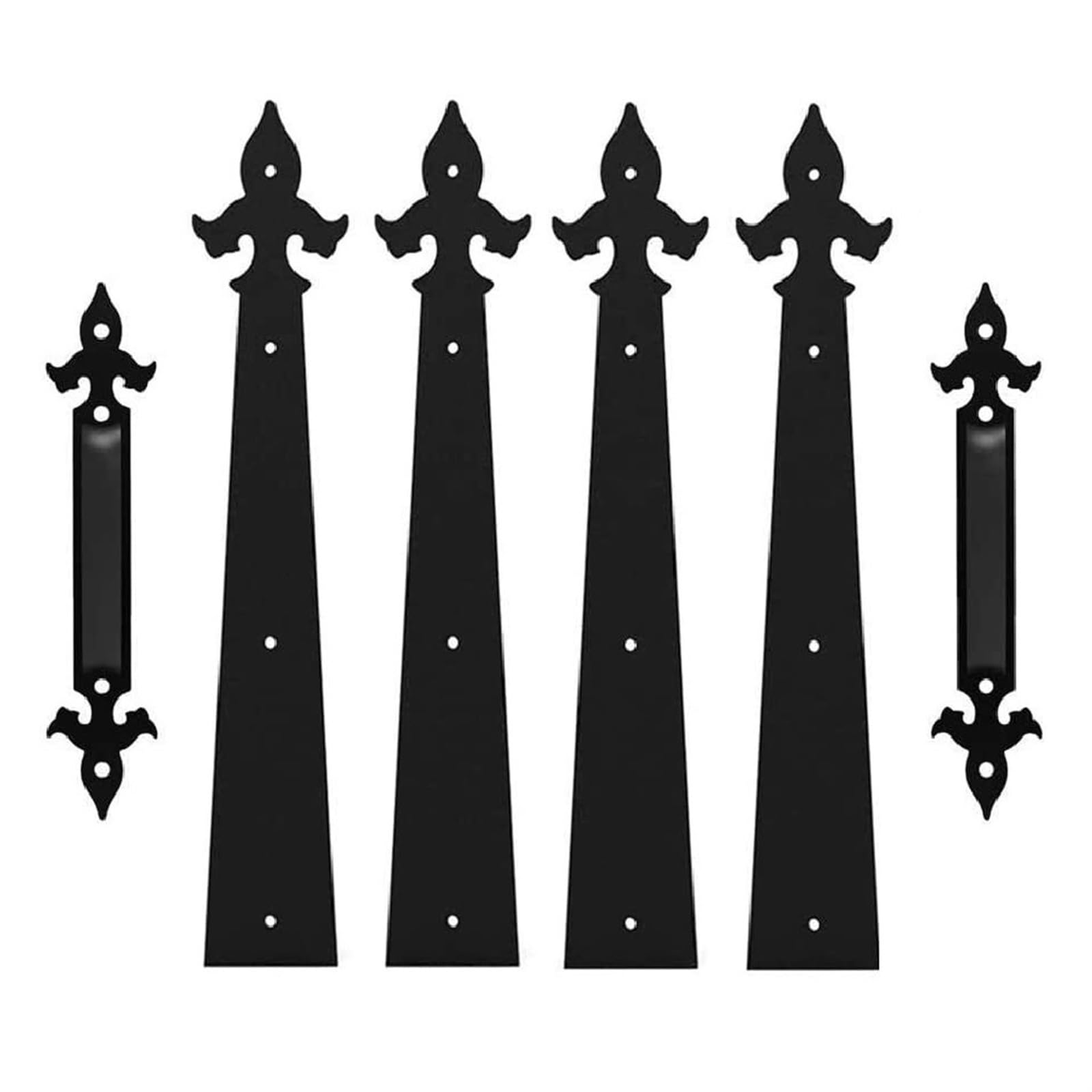 Shundeed Arrow 6Pcs Steel Garage Door Hardware Kit, Decorative Garage Hinge Handle, Metal, Wooden And Other Hardware(Arrow)