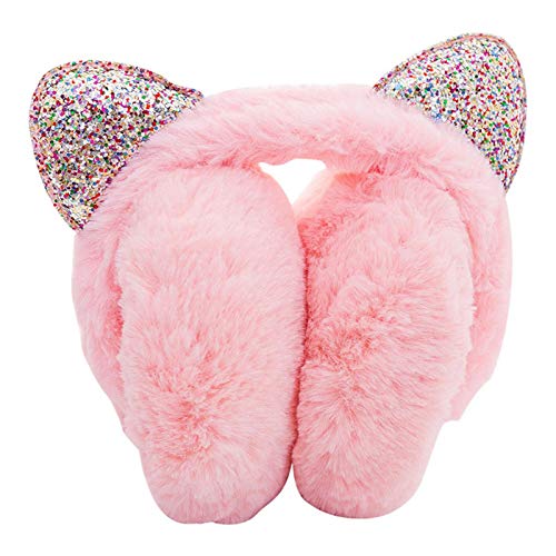 Cache-Oreilles, Earmuffs Chaud d'hiver De Femme avec Sequin, Earmuffs Chaud d'hiver Pliables Ajustables, Cadeau Parfait pour l'hiver Cover