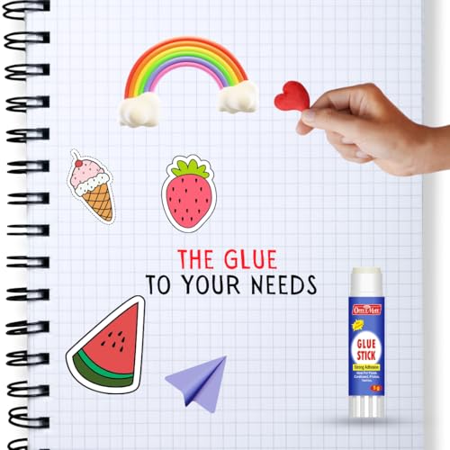 Image of Soni Officemate Glue Stick - 5 gm |Pack of 30 | Quick-Drying Strong PVP Adhesive | Ideal for School, Art, DIY, Office & Home | Safe & Child-Friendly