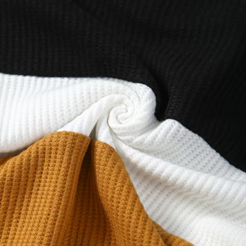 Image of Kid Toddler Boy Clothes Color Block Sweatshirt and Casual Pants 2Pcs Boys Fall Winter Outfits 1-5T