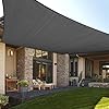 LOVE STORY 12×16 Sun Shade Sails SS 075 Rectangular Rectangle Canopy Shade for Patio Pergola Outdoor Backyard Dark Grey We Make Custom Size