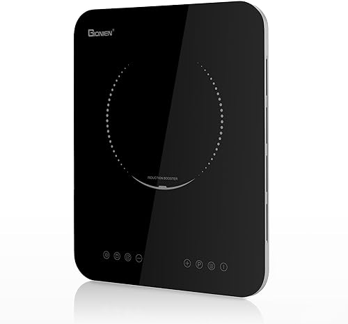 Miniatura 1 de GIONIEN Placa de cocción de inducción portátil de 1200 W, quemador de encimera de placa caliente individual 110  120 V, cocina eléctrica táctil con