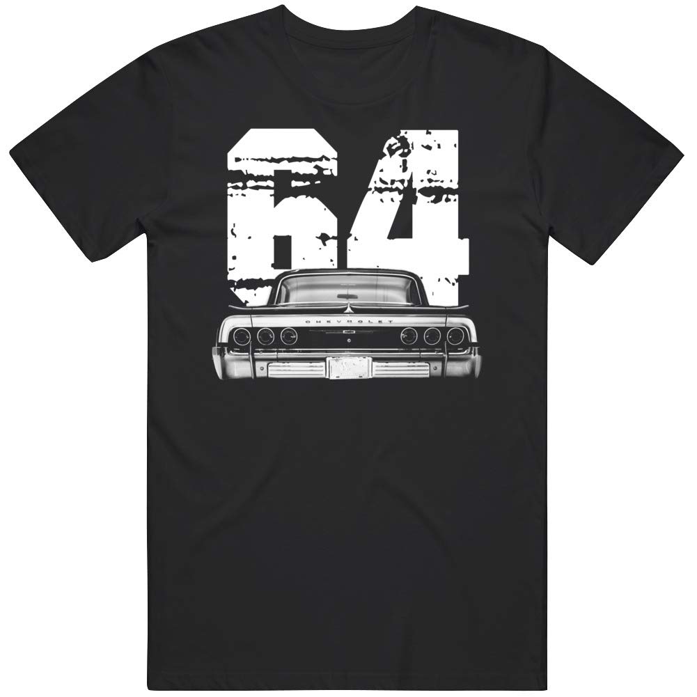 PurpleMonkeyTees1964 Chevy Impala Back View with Year T Shirt