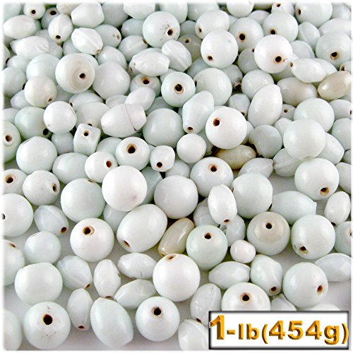 1Lb=454G Bulk Assorted Shapes And Sizes 6-12Mm Glass Beads Black #TOP6