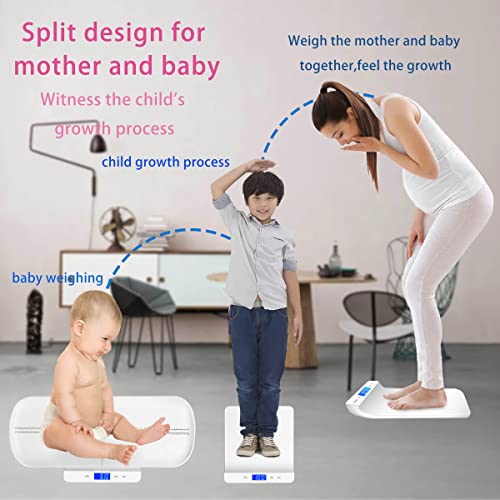 Asibt Baby Scale With Tape Measure, Multipurpose Pet/Digital Baby Scale, Digital Weight Max (70Cm) With Height Tray, Accurate Measurement Weight Max (220Lbs), Height Tracking Max (29In) #TOP5