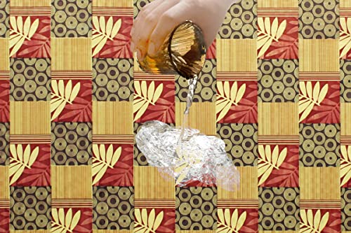 Image of The Furnishing Tree PVC Waterproof Microwave Oven Cover Compatible for Panasonic 27 L Convection NN-CD684BFDG Surface Pattern Yellow