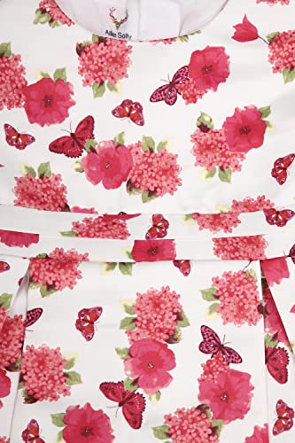 Image of Allen Solly Baby-Girl's Polyester Fit and Flare Knee-Length Dress