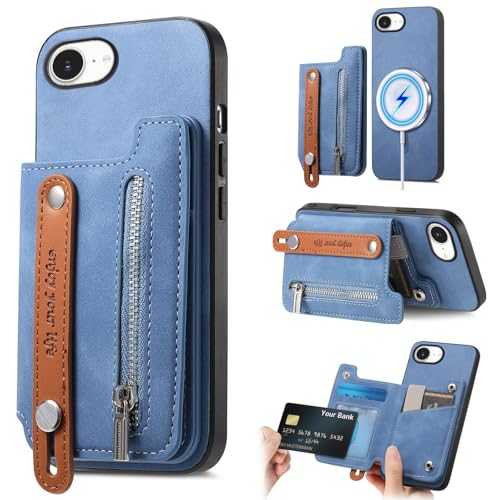 iPhone 16e ケース 手帳型 MagSafe対応 アイフォン 16e スマホケース あいふおん16eケース 分離式 2 in 1 マグネット iphone16e カバー ワイヤレス充電対応 耐衝撃 いphone16e 手帳型カバー 背面カード収納