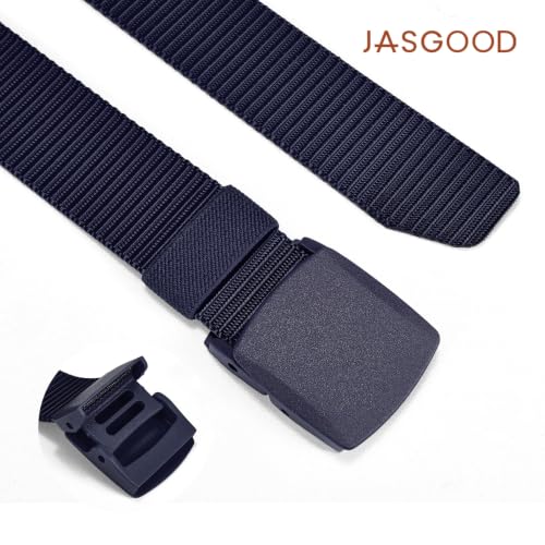 Image of JASGOOD Nylon Canvas Breathable Military Tactical Men Waist Belt With Plastic Buckle