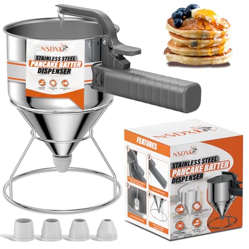 40oz Stainless Steel Pancake Batter Dispenser
