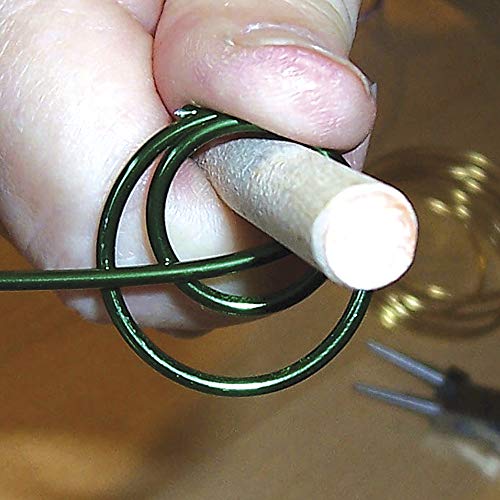 The Beadsmith Wooden Mandrel Set, 6 Piece Dowel Kit, With Labeled Storage Case, Sizes .25"-1" (6.4-25.4Mm), Rods For Wire Forming #TOP4