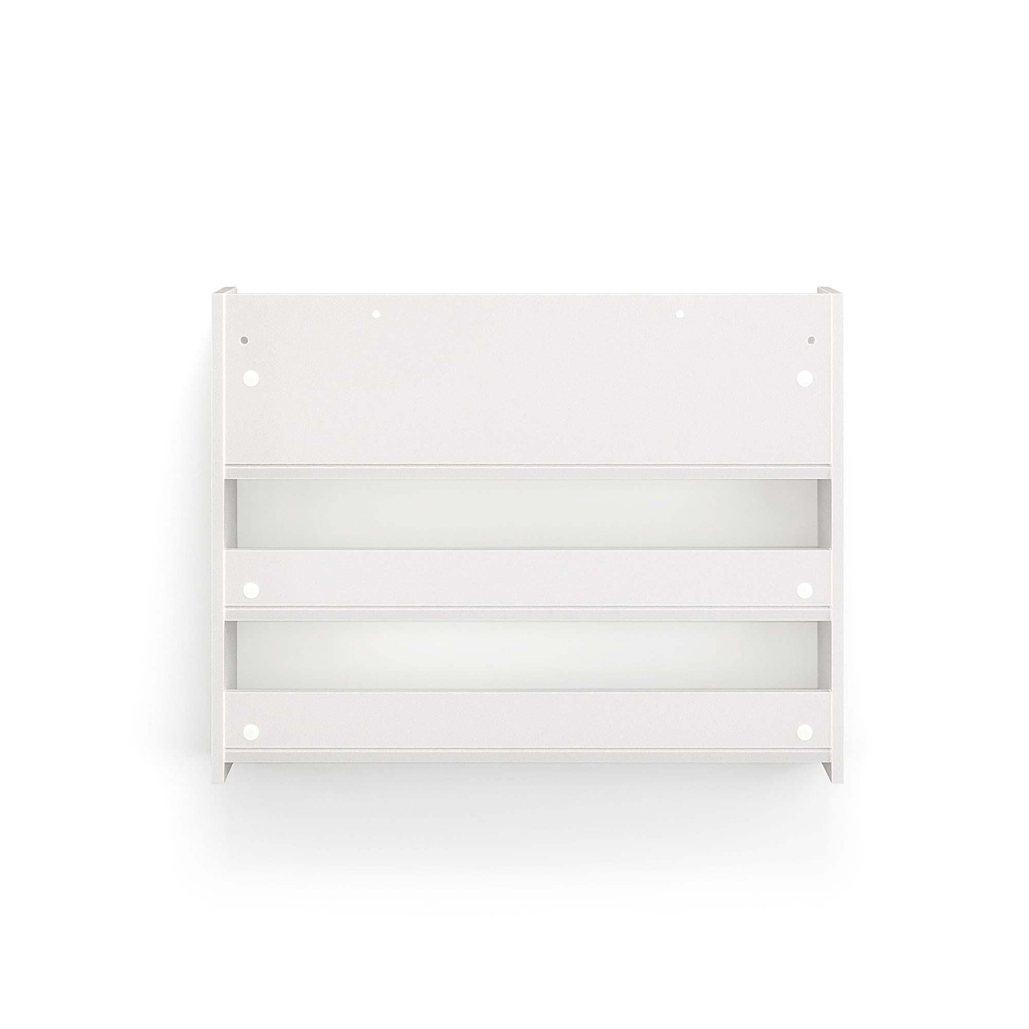 KOMTO Schuhregal Schmal - Schuhablage Flur mit 3 Ebenen Offener Schuhschrank Schuh Organizer Platzsparend | Elexis Weiß 80 x 25 x 60 cm