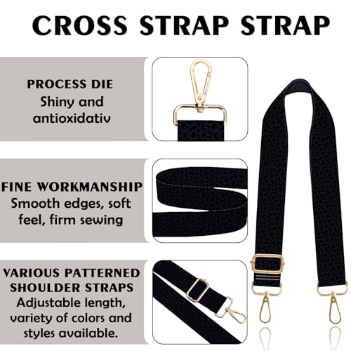 Image of Purse Strap Crossbody Shoulder Straps 1.5 inch Wide Replacement Adjustable for Women Girls Bag Aesthetic Cute