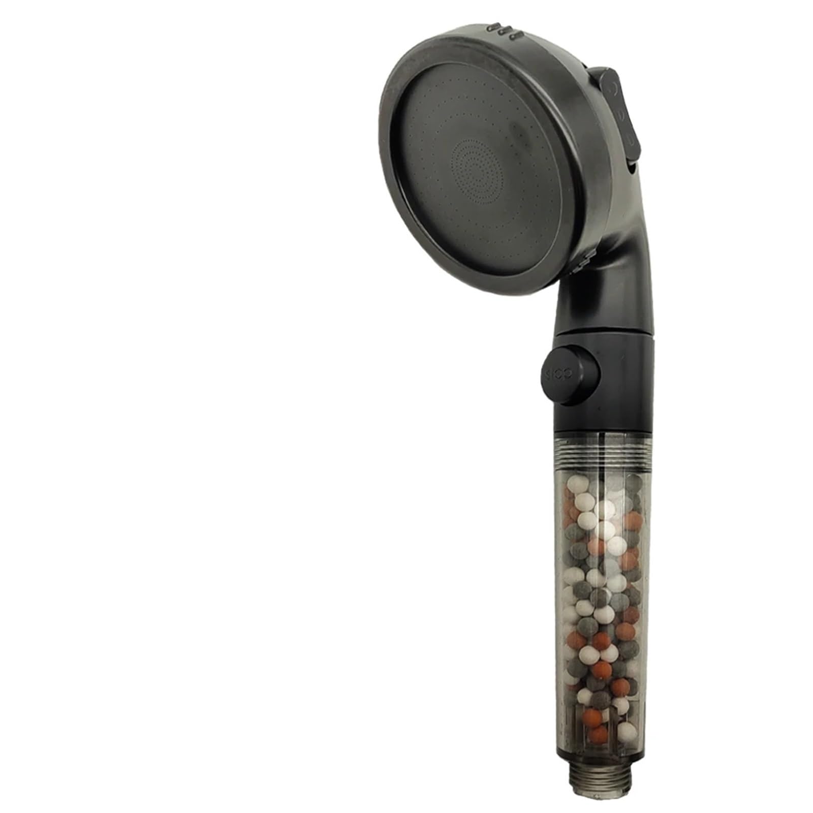 Mqfbnnp Black Shower Set Shower Head Shower Head High Pressure Water Saving With On/Off Switch Stop Button 3 Modes Handheld Bathroom Showerheads(Black Shower Set)